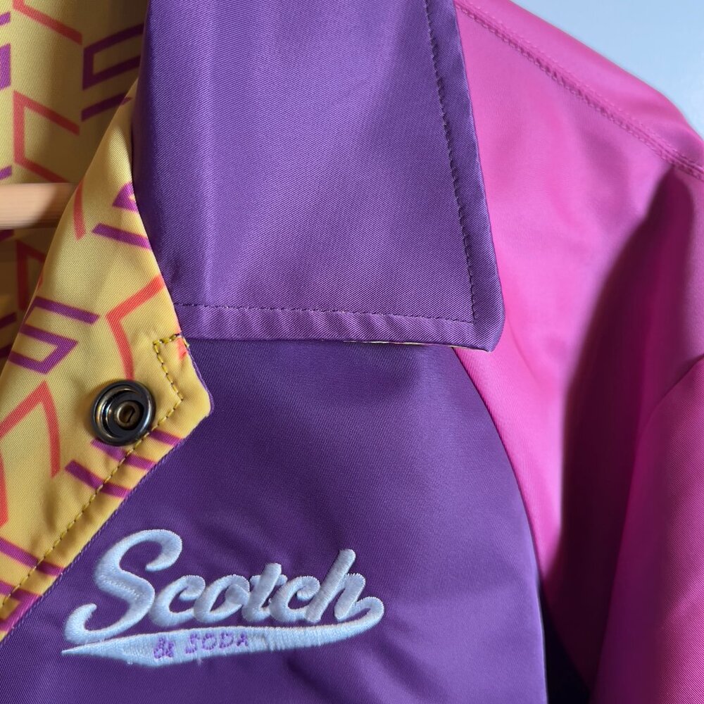 Scotch & Soda Reversible Multi-Colored Nylon Windbreaker Jacket Men's Medium - Picture 5 of 12